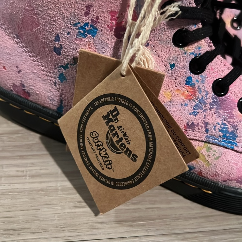 Pink rainbow burst Dr. Martens - Picture 3 of 8